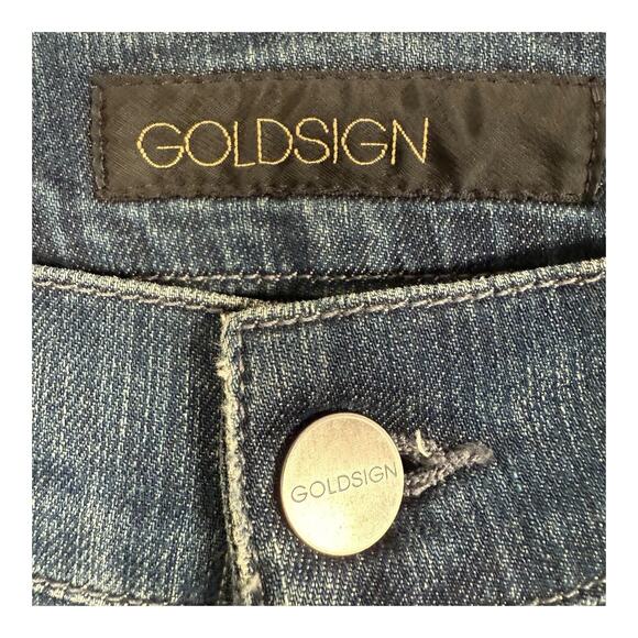 Goldsign VTG Jeans Women’s Flare Denim Preppy Distressed Sample 28 Y2K - Picture 3 of 11